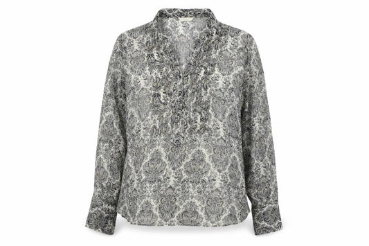 Marks and Spencer Womens Multicoloured Polyester Basic Blouse Size 22 V-Neck - Sheer