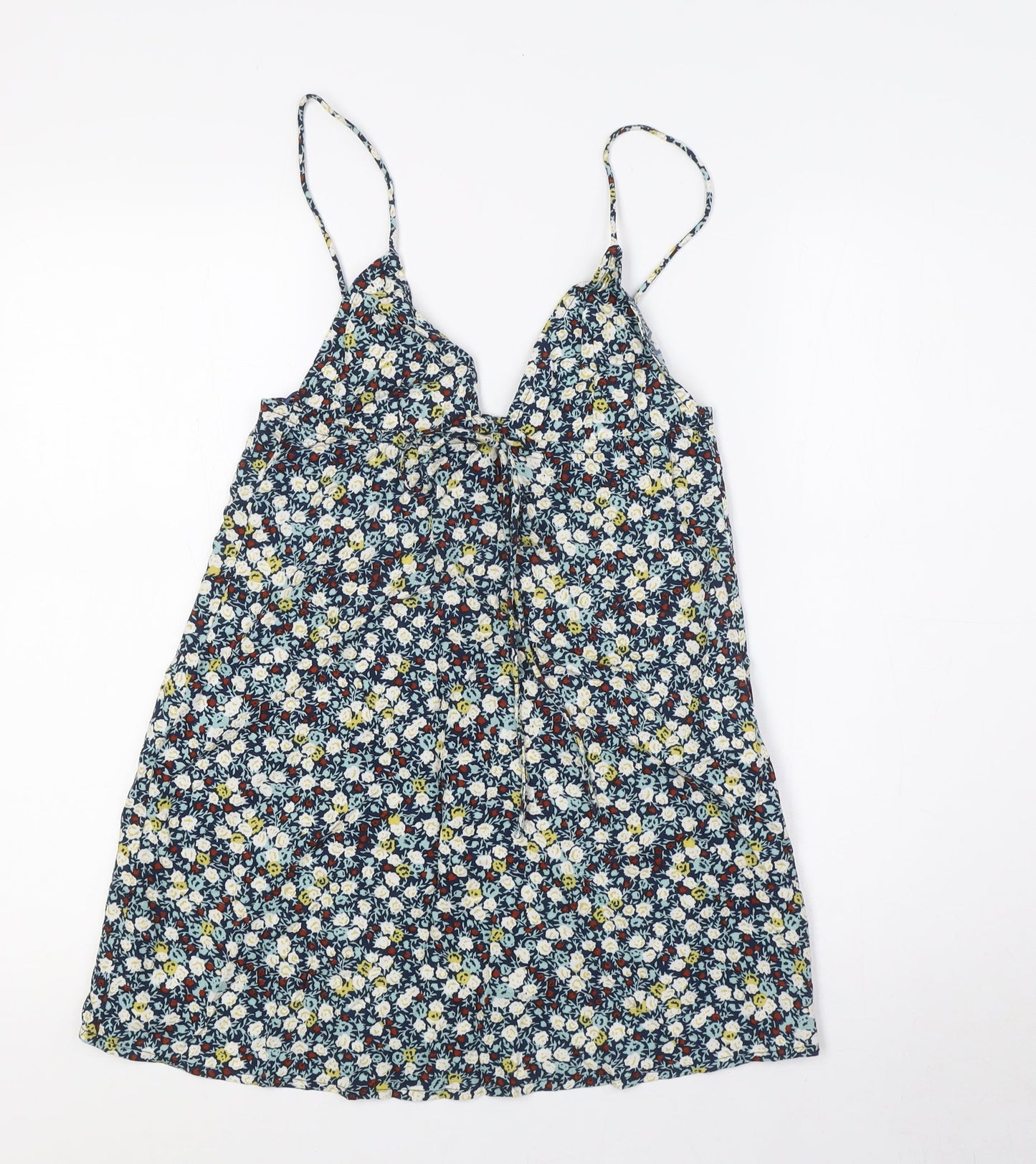 Motel Womens Multicoloured Floral Viscose Camisole Blouse Size XS V-Neck