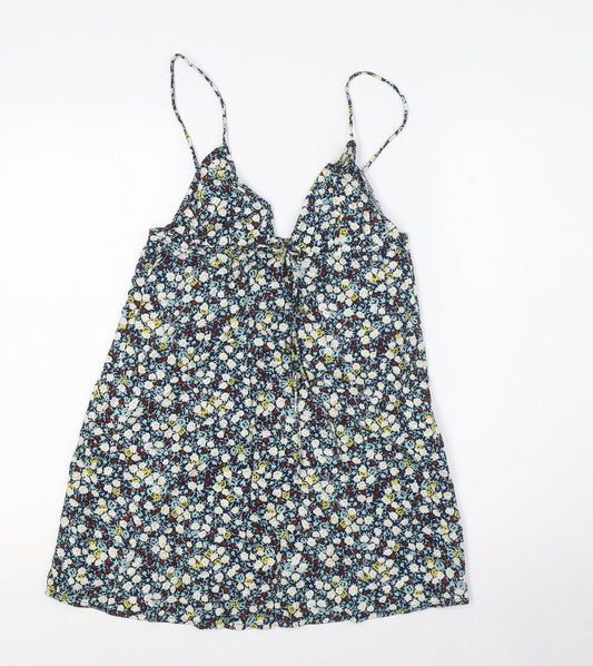 Motel Womens Multicoloured Floral Viscose Camisole Blouse Size XS V-Neck