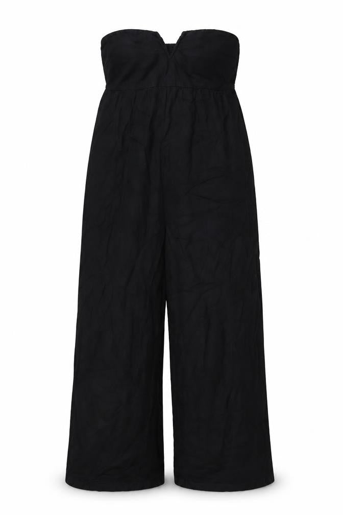 NEXT Womens Black Polyester Jumpsuit One-Piece Size 16 L30 in