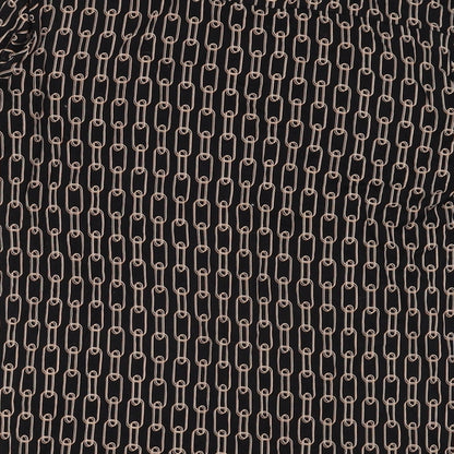 Brand and care label for Principles women’s black polyester tunic blouse, size UK 14, v-neck