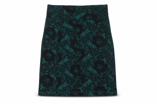 Divided Womens Black Polyester A-Line Skirt Size 10