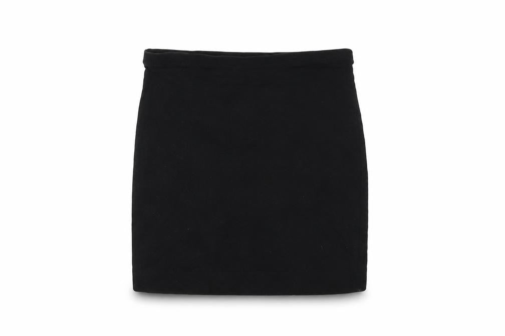 H&M Womens Black Cotton Mini Skirt Size S