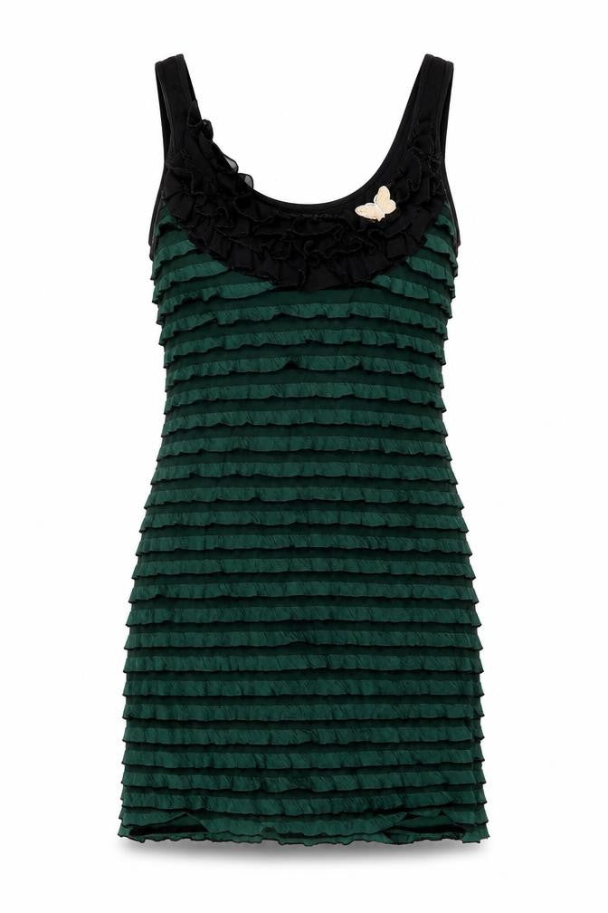 Little Mistress Womens Green Cotton Bodycon Size S Round Neck Pullover