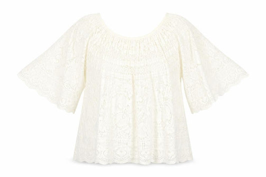 Slix Womens Ivory Cotton Basic T-Shirt Size M Round Neck