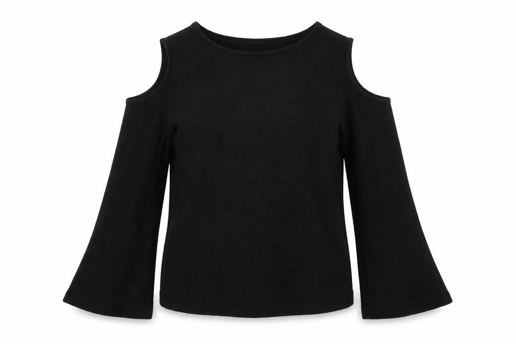 H&M Womens Black Polyester Basic T-Shirt Size M Round Neck