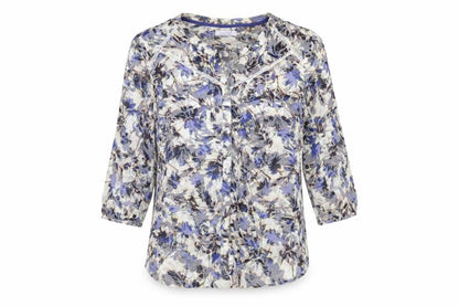 Per Una Womens Multicoloured Floral Cotton Basic Button-Up Size 16 V-Neck