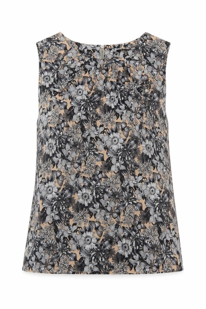 Oasis Womens Multicoloured Floral Polyester Basic Tank Size 12 One Shoulder