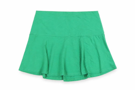 H&M Womens Green Cotton Skater Skirt Size M