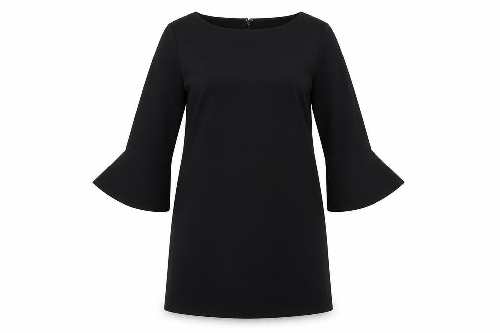 Gap Womens Black Polyester A-Line Size L Round Neck Zip