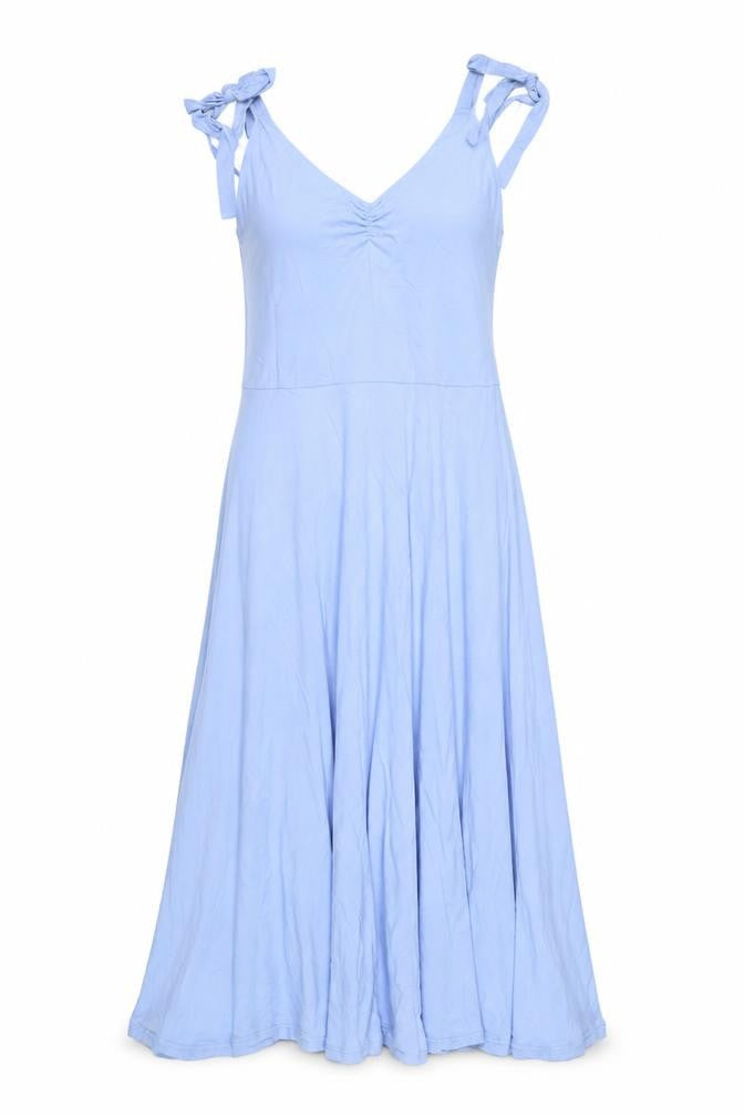 H&M Womens Blue Viscose A-Line Size L V-Neck Pullover