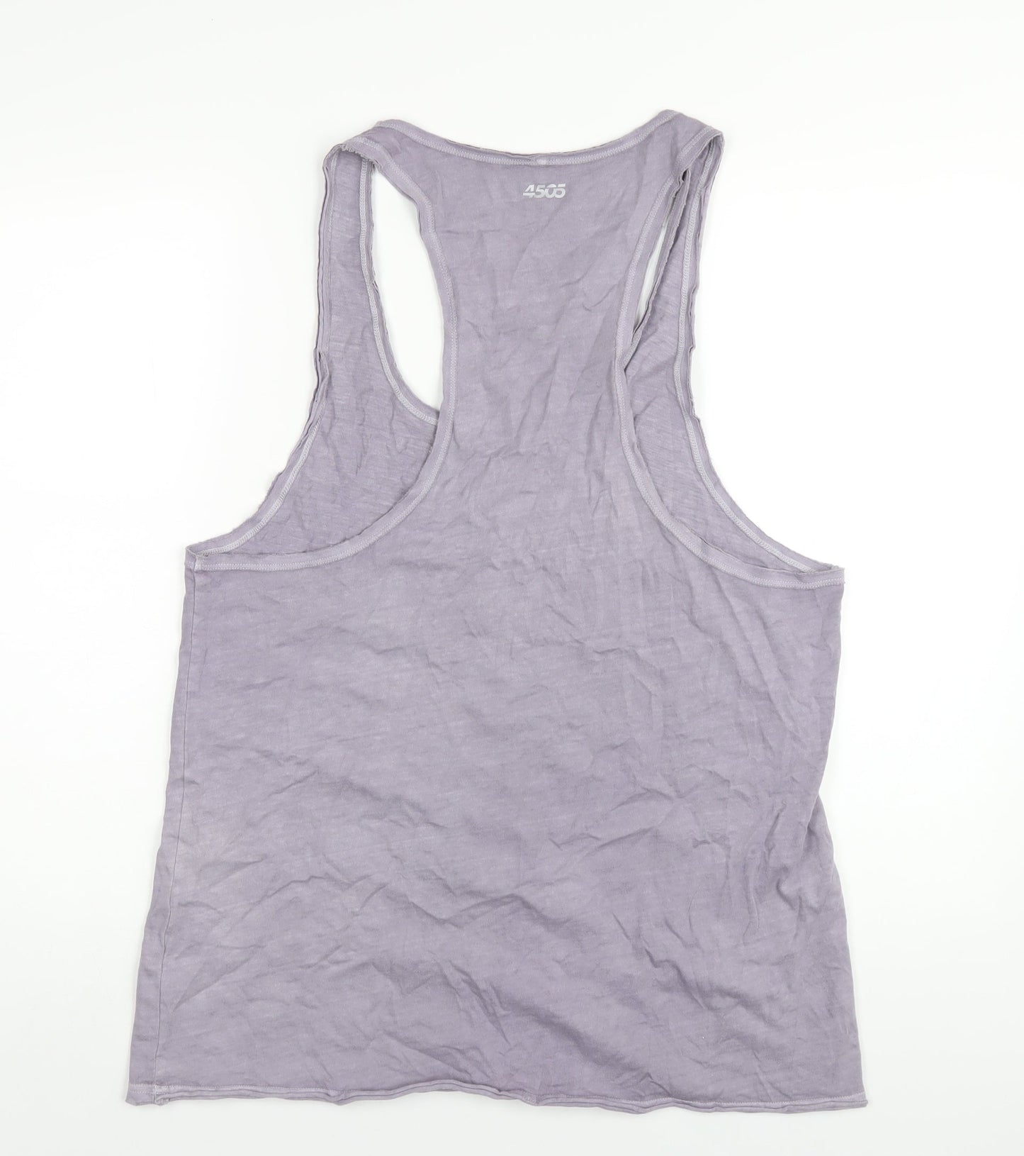 ASOS Womens Purple Cotton Basic Tank Size L Scoop Neck