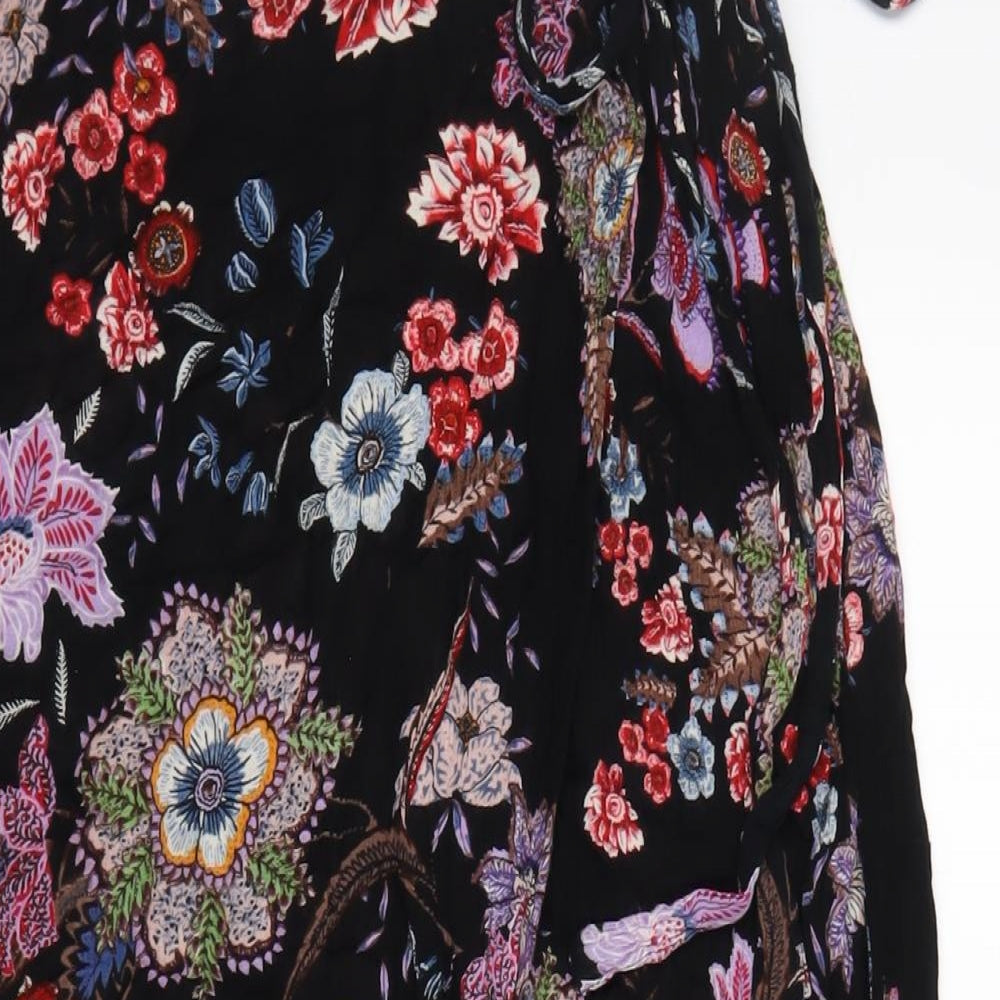 Patrons of Peace Womens Multicoloured Geometric Viscose A-Line Skirt Size M