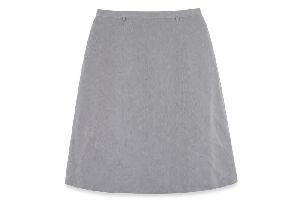 Berkertex Womens Grey Polyester A-Line Skirt Size 20 Zip