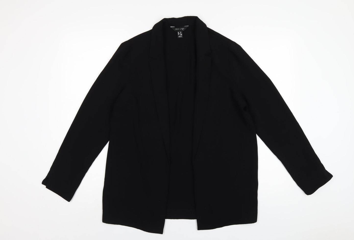 New Look Womens Black Jacket Blazer Size 10