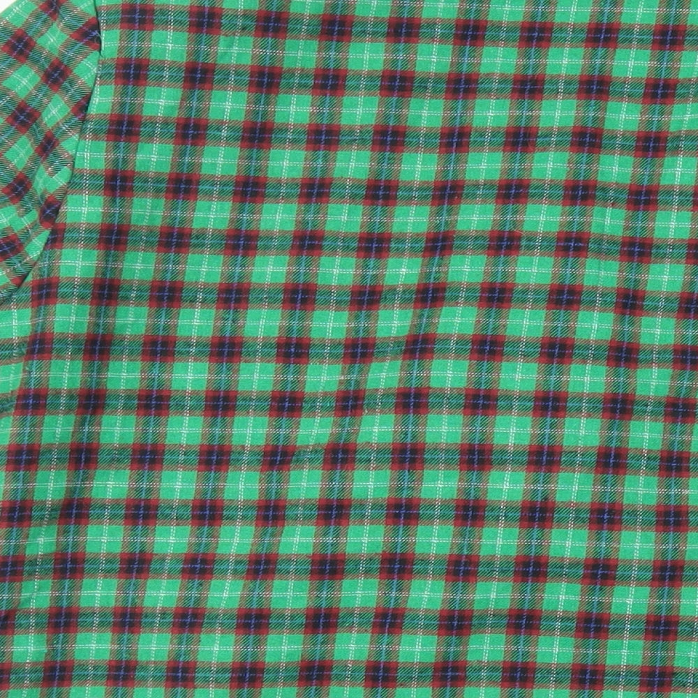 Heartbreak Womens Green Plaid Jacket Blazer Size 10 Button