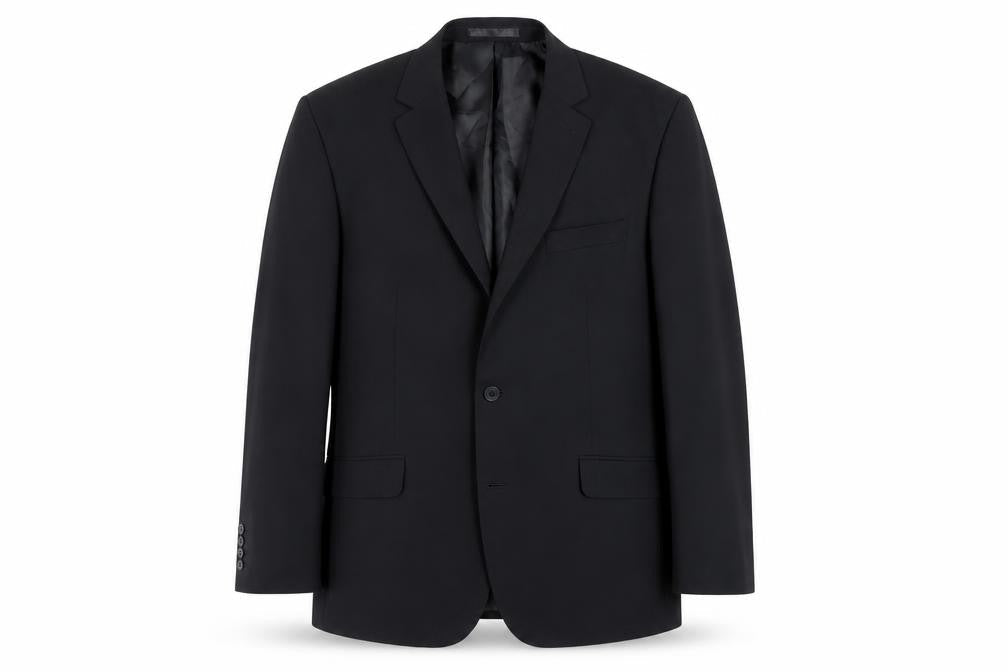 Tom English Mens Black Polyester Jacket Suit Jacket Size 42 Regular