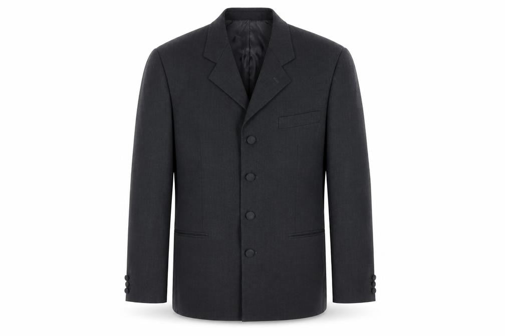 Sandro Sellini Mens Grey Wool Jacket Suit Jacket Size 38 Regular