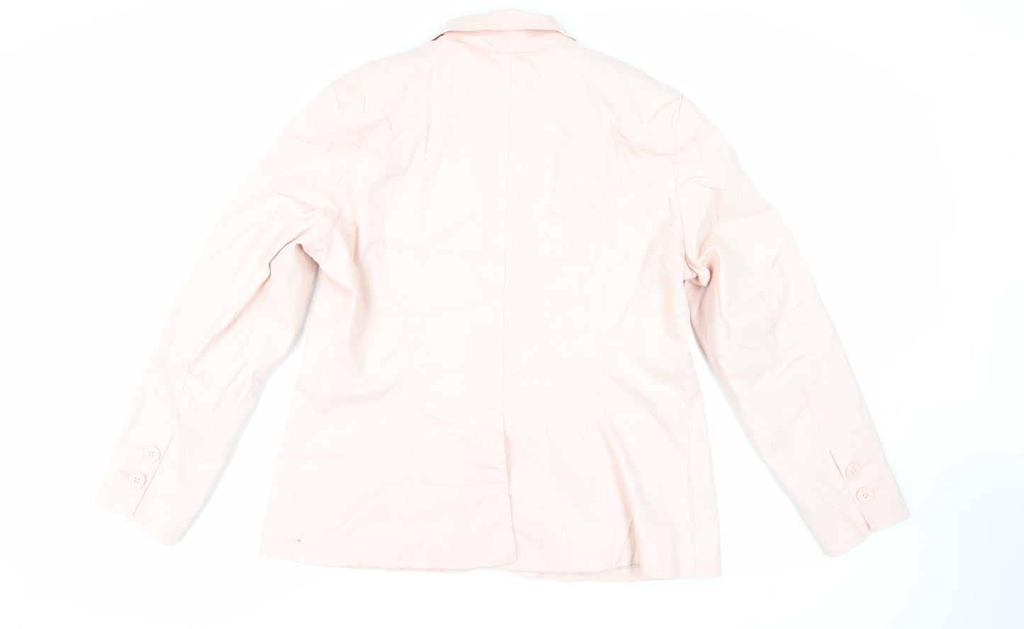 Marks and Spencer Womens Pink Jacket Blazer Size 18 Button