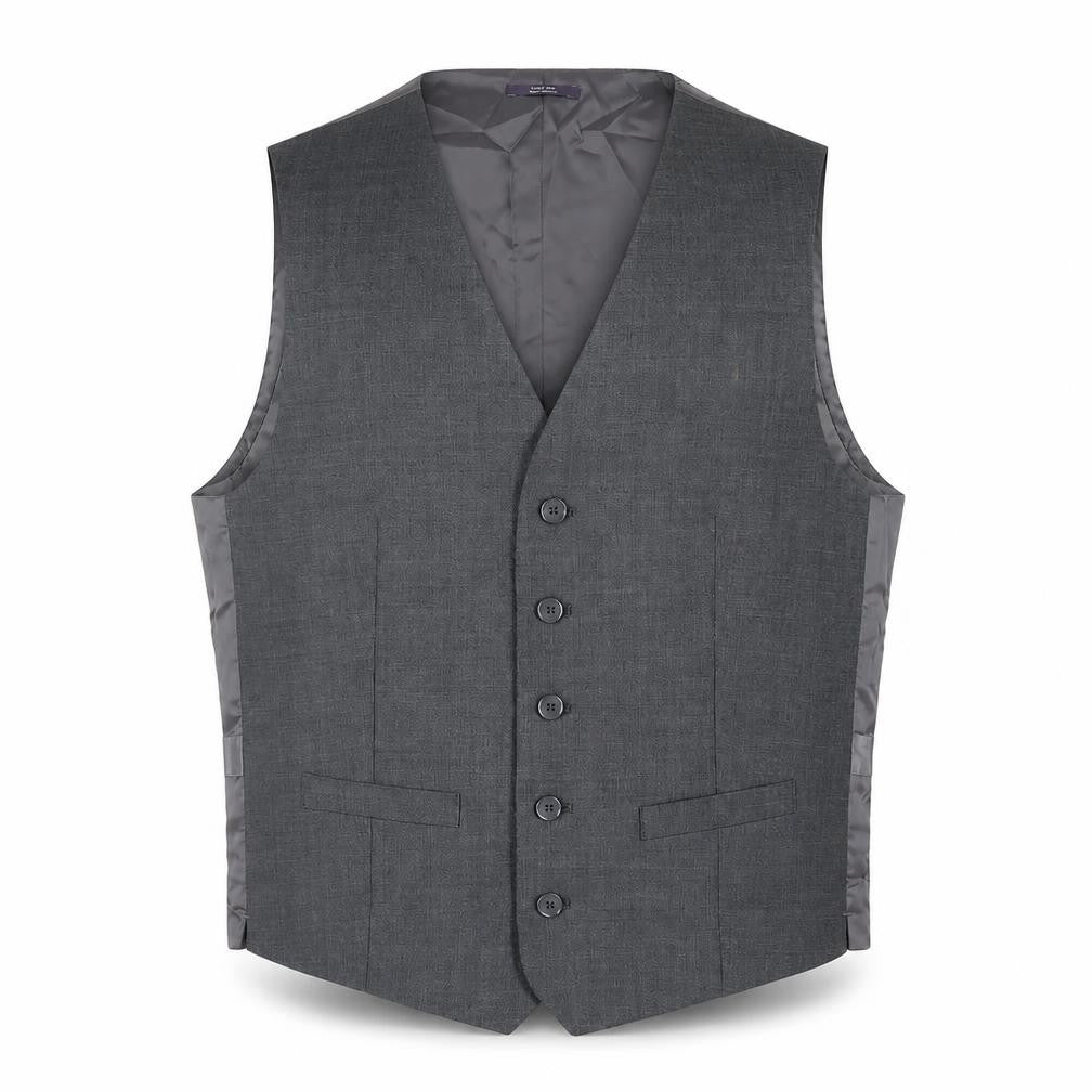 Marks & Spencer Mens Grey Wool Jacket Suit Waistcoat Size 36 Regular