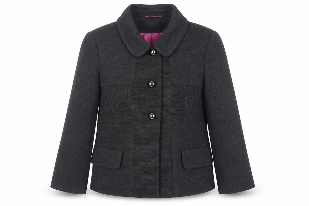 Marks & Spencer Womens Grey Jacket Blazer Size 12 Button