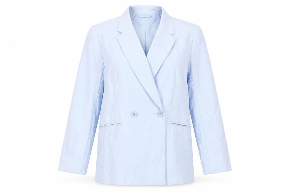 H&M Womens Blue Jacket Blazer Size S Button