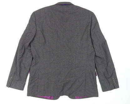 Next Mens Grey Wool Jacket Suit Jacket Size 44 Regular