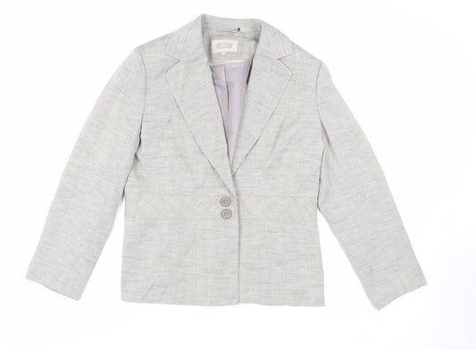 NEXT Womens Grey Jacket Blazer Size 16 Button
