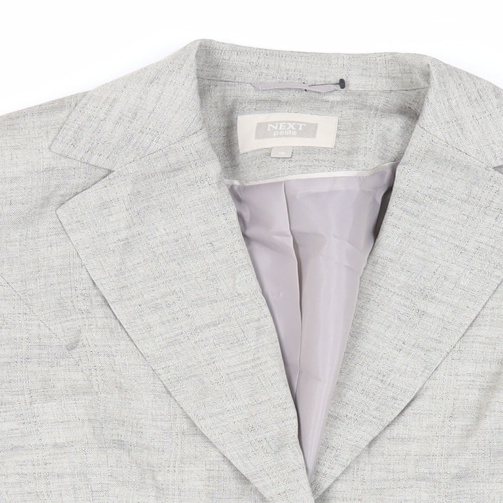 NEXT Womens Grey Jacket Blazer Size 16 Button