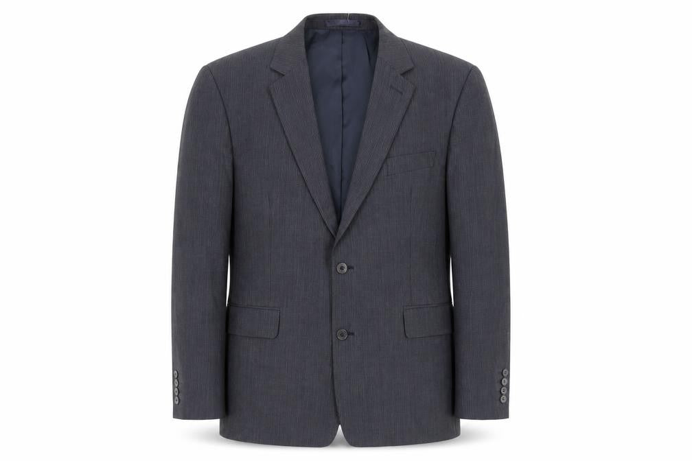 Hammond & Co. Mens Blue Striped Wool Jacket Suit Jacket Size 46 Regular