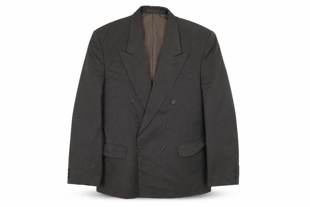Zini Mens Grey Polyester Jacket Suit Jacket Size 42 Regular