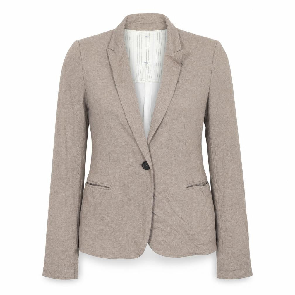Zara Womens Brown Jacket Blazer Size S Button