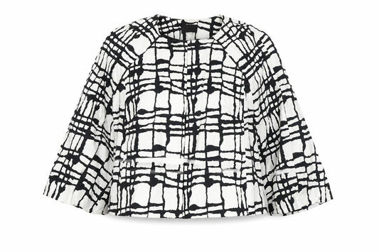 Front view of Principles women’s white jacket blazer, size UK 10, hook & eye