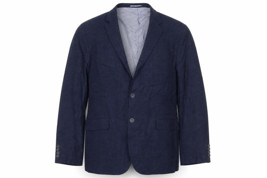Robert Bunney Mens Blue Polyester Jacket Suit Jacket Size 44 Regular
