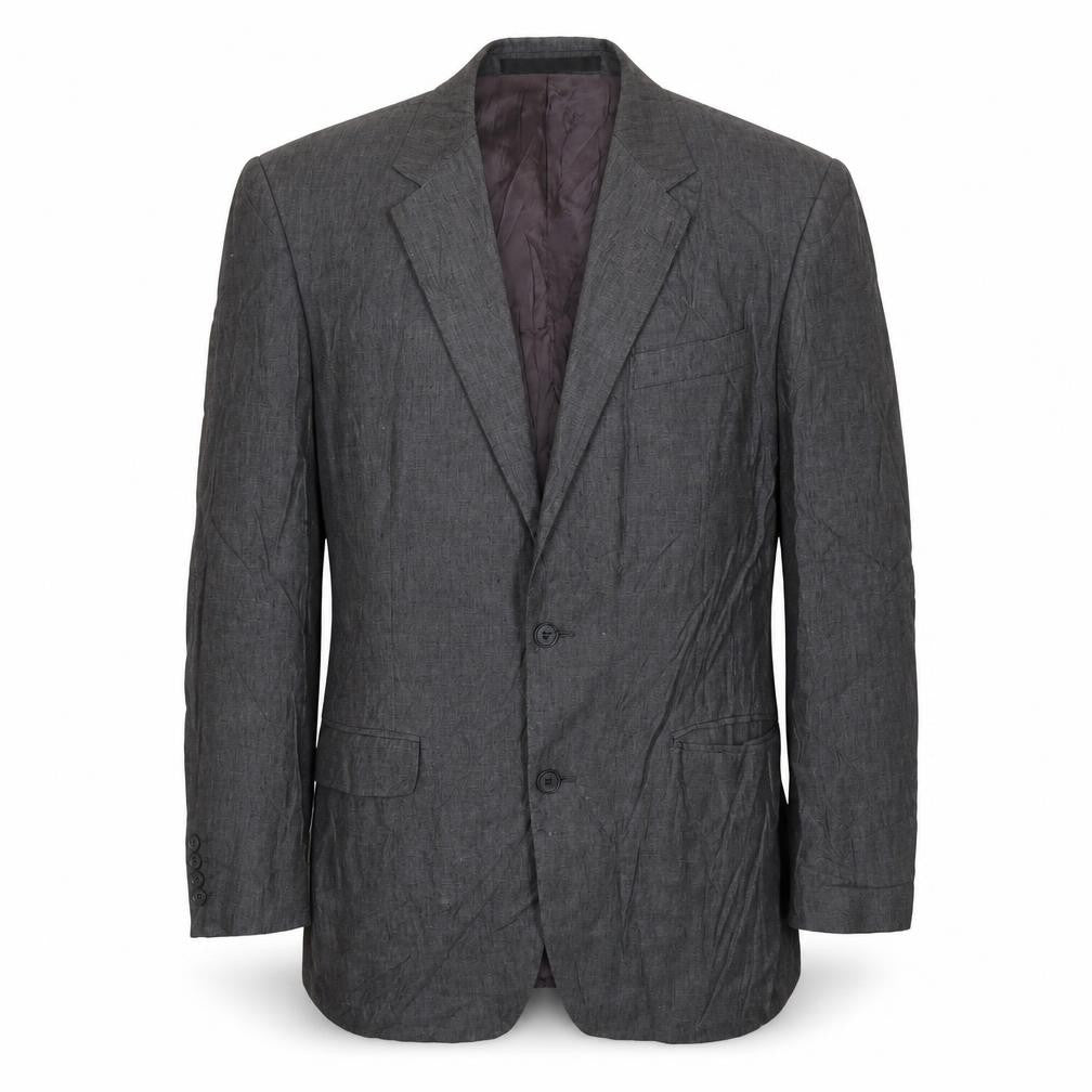 Marks & Spencer Mens Grey Linen Jacket Suit Jacket Size 40 Regular