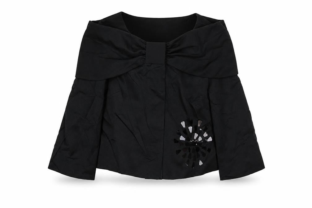 Autograph Womens Black Jacket Blazer Size 12 Snap