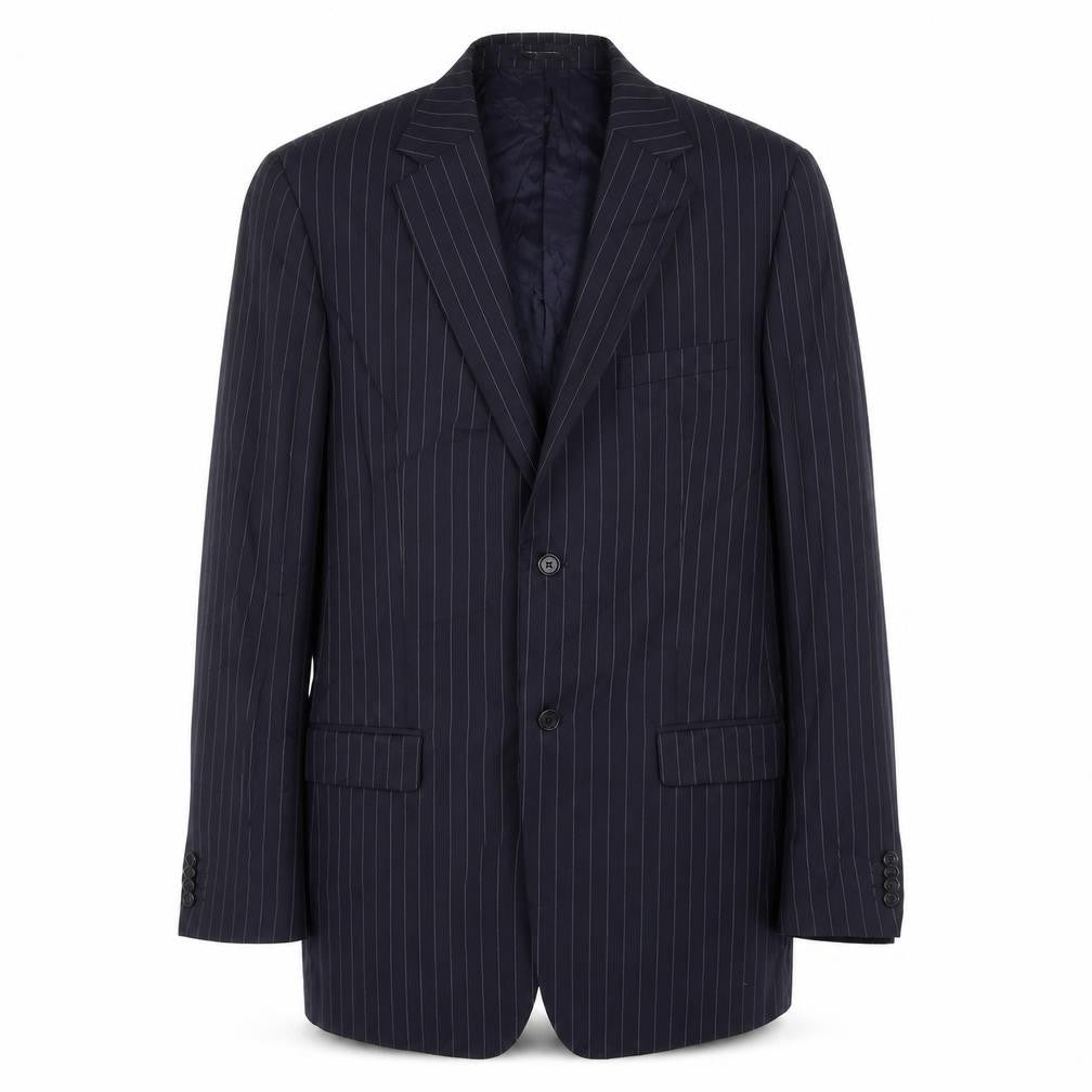 H&M Mens Blue Polyester Jacket Suit Jacket Size 42 Regular