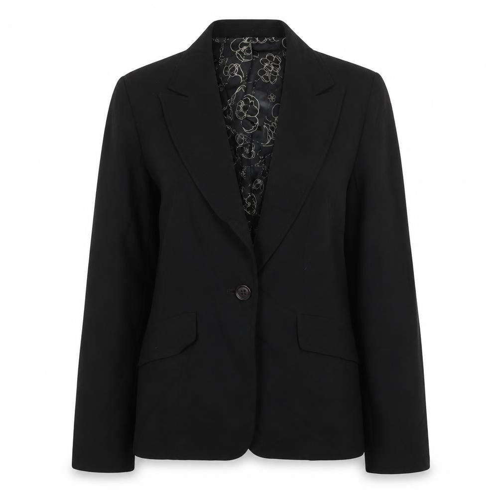 Marks & Spencer Womens Black Jacket Blazer Size 8 Zip