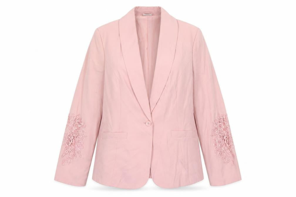 Together Womens Pink Jacket Blazer Size 14 Button