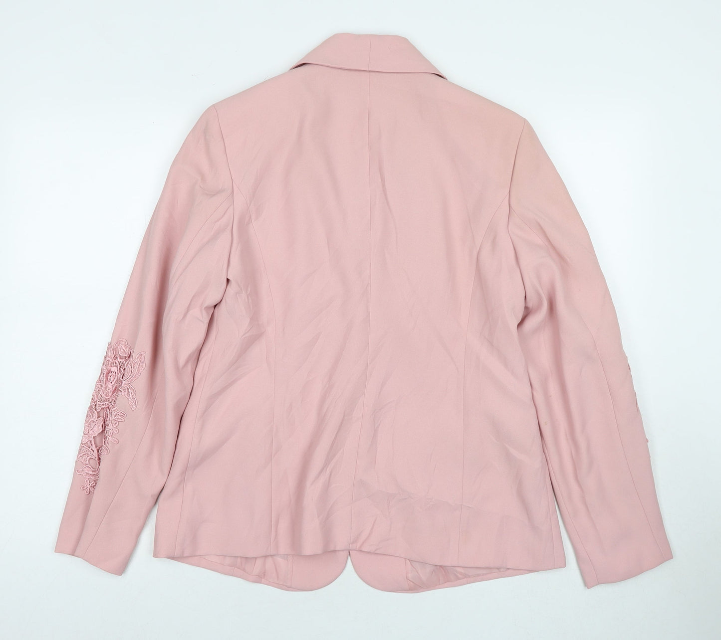 Together Womens Pink Jacket Blazer Size 14 Button