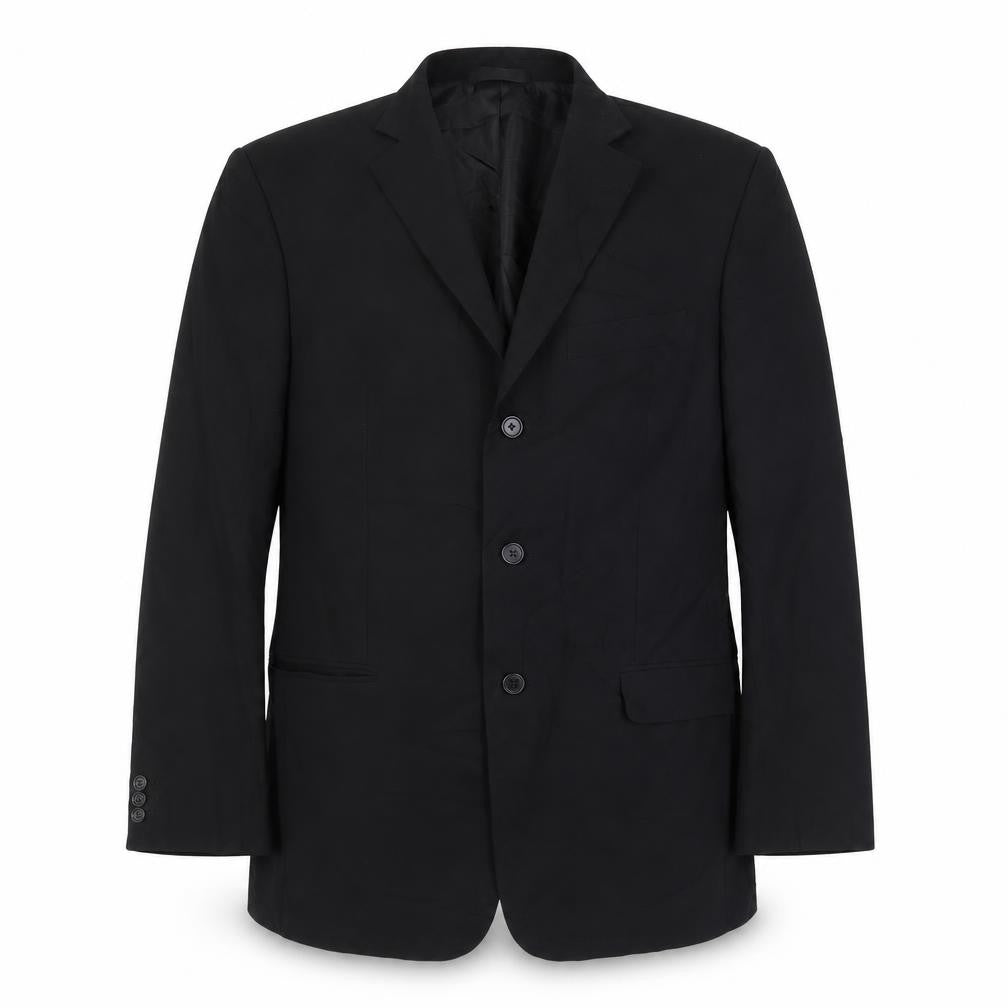 Marks & Spencer Mens Black Polyester Jacket Suit Jacket Size 42 Regular
