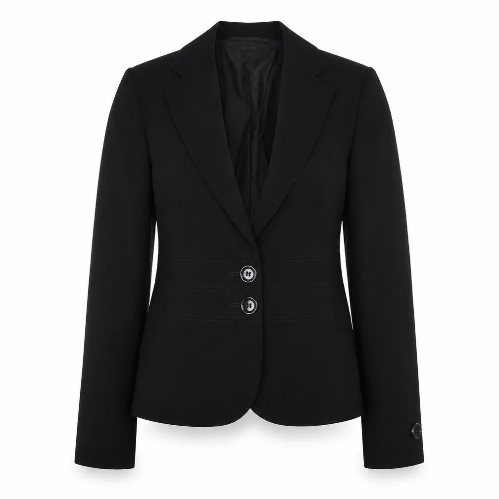 Marks & Spencer Womens Black Jacket Blazer Size 8 Button