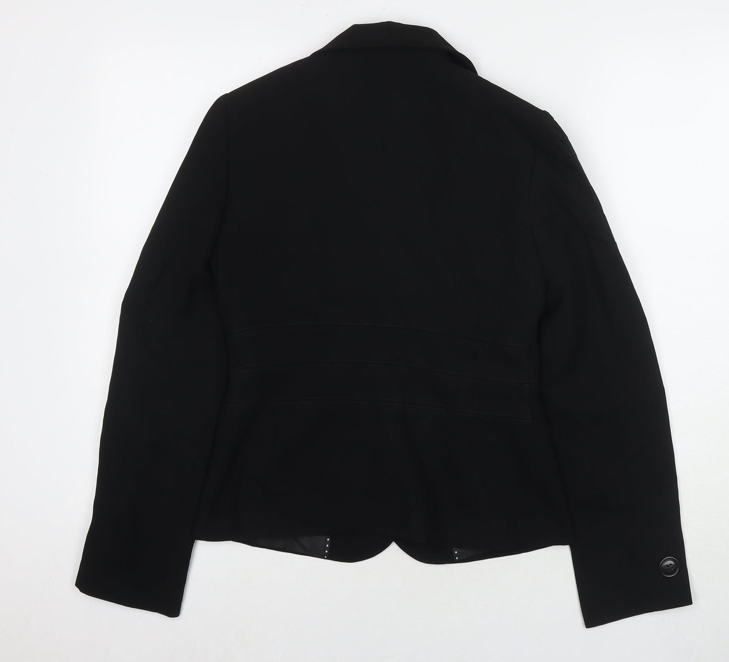 Marks and Spencer Womens Black Jacket Blazer Size 8 Button