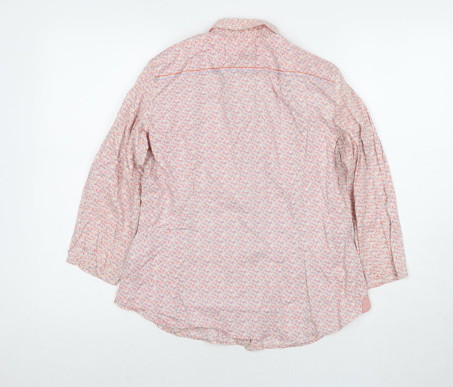Esprit Womens Multicoloured Floral Cotton Basic Button-Up Size 10 Collared