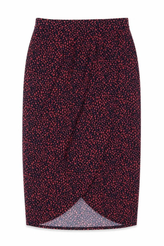 Oasis Womens Multicoloured Geometric Polyester A-Line Skirt Size S