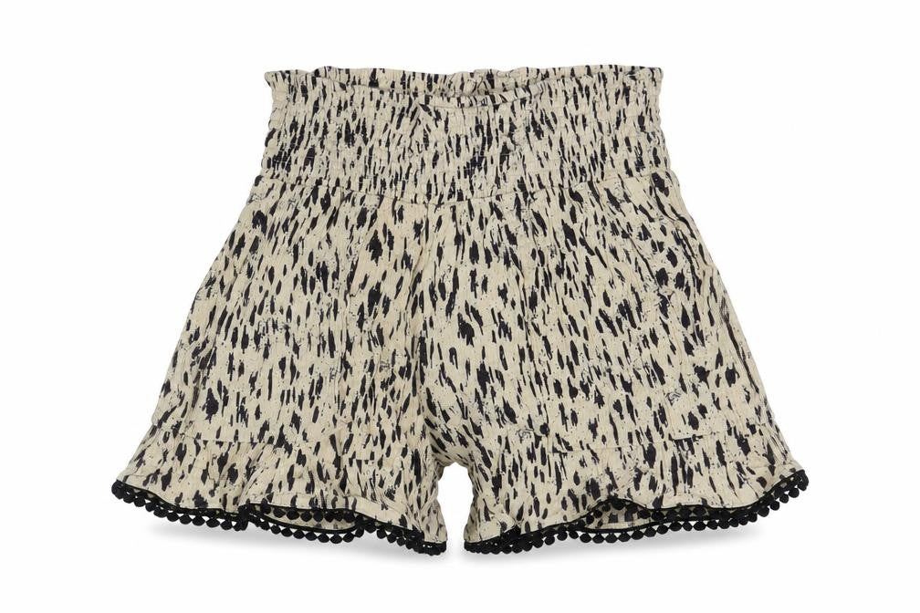 Three Dots Womens Beige Spotted Viscose Mom Shorts Size S L3 in Regular Pull On
