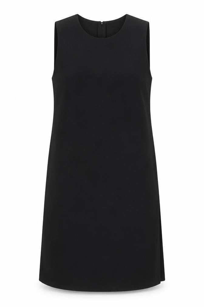 MTWTFSS Weekend Womens Black Polyester A-Line Size L Round Neck Zip