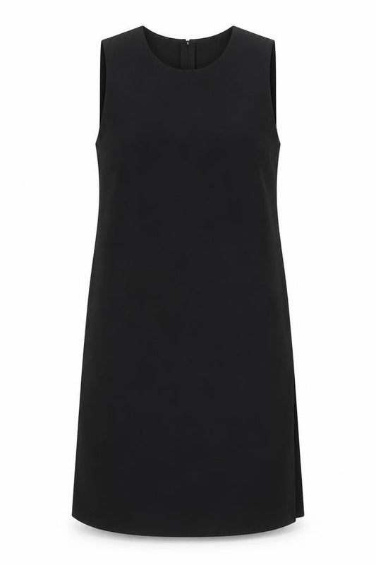 MTWTFSS Weekend Womens Black Polyester A-Line Size L Round Neck Zip