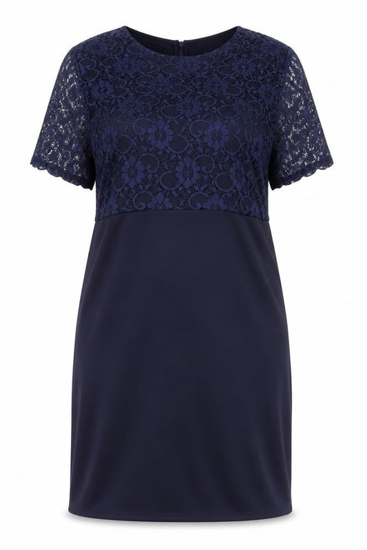 Dorothy Perkins Womens Blue Nylon A-Line Size 22 Round Neck Zip - Maternity