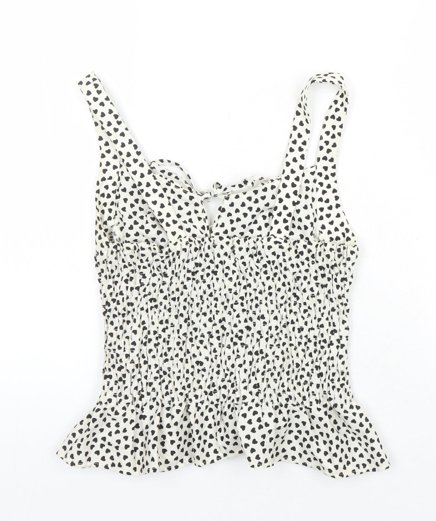 Topshop Womens Multicoloured Geometric Polyester Camisole Blouse Size 6 Sweetheart